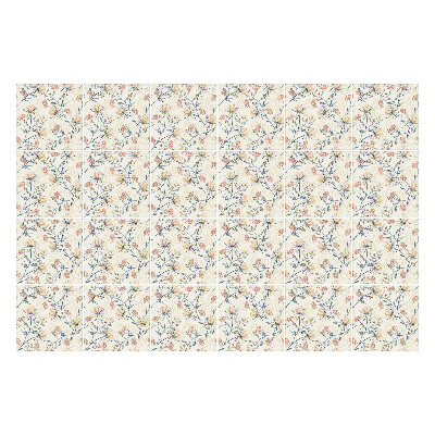 Autocolante pentru gresie Motiv floral pe fundal