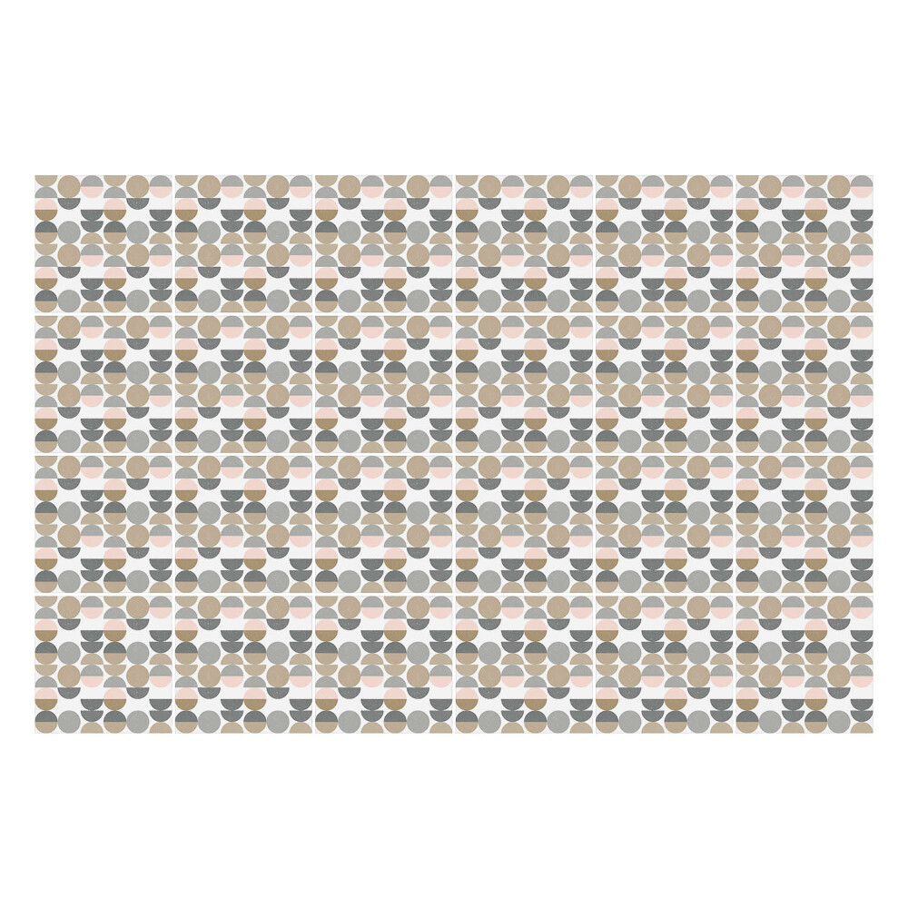 Autocolante gresie si faianta Motive ovale geometrice