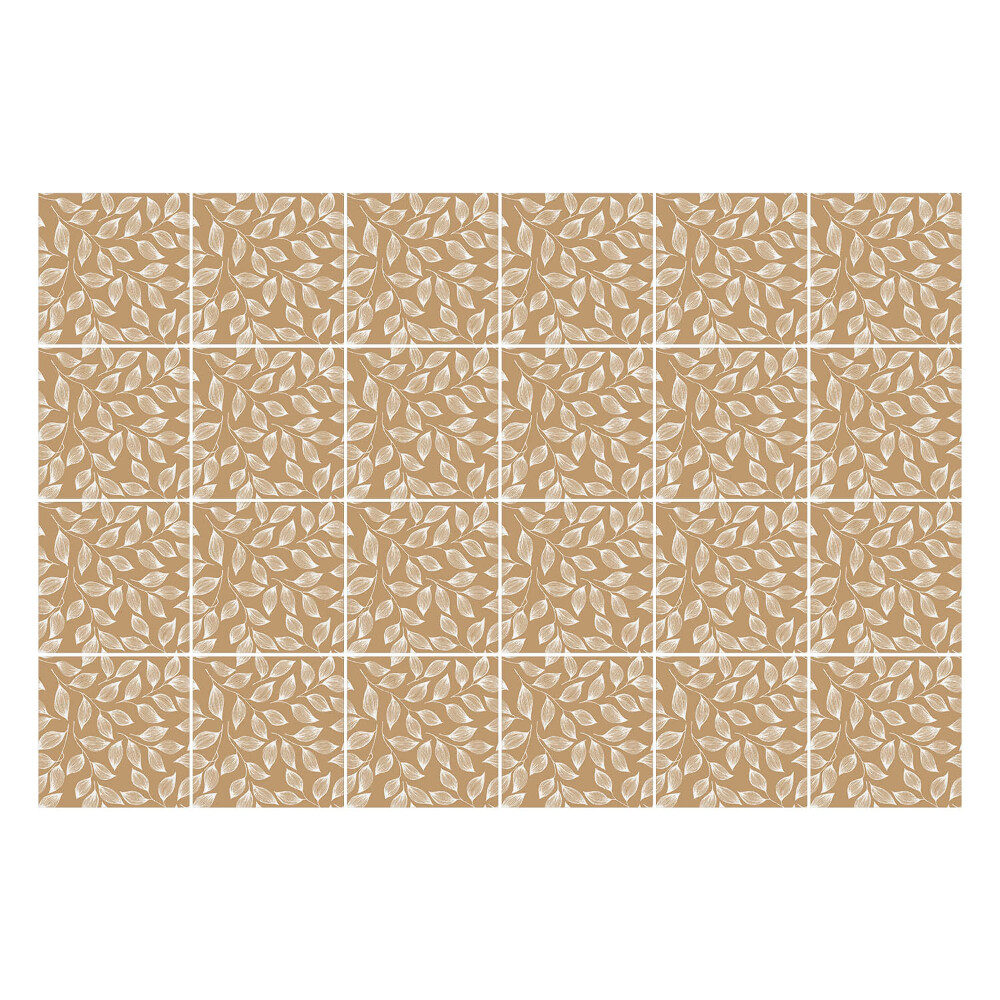 Autocolante gresie Frunze într-un aranjament delicat