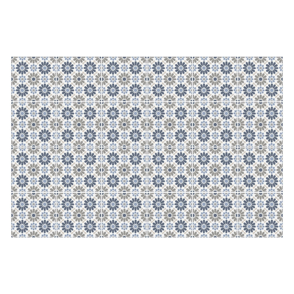 Autocolante gresie si faianta Motiv floral într-o plasă