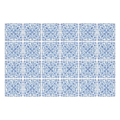 Autocolante gresie si faianta Plăci albastre