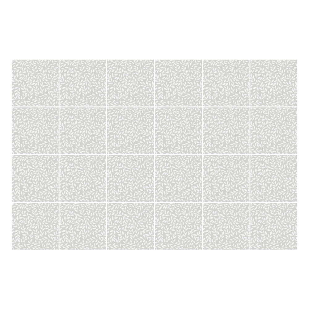 Autocolante pentru gresie Frunze delicate în fundal