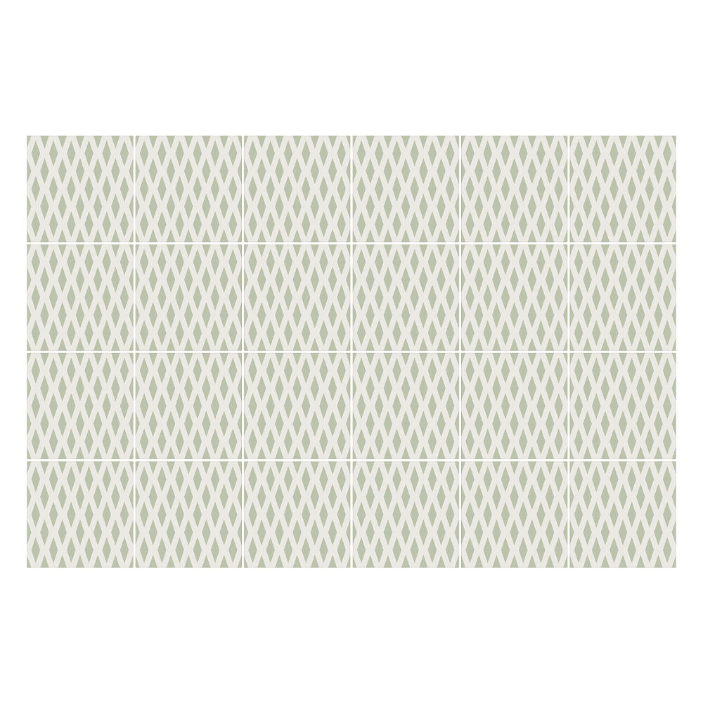 Autocolante gresie Aranjament de romburi în formă de diamant