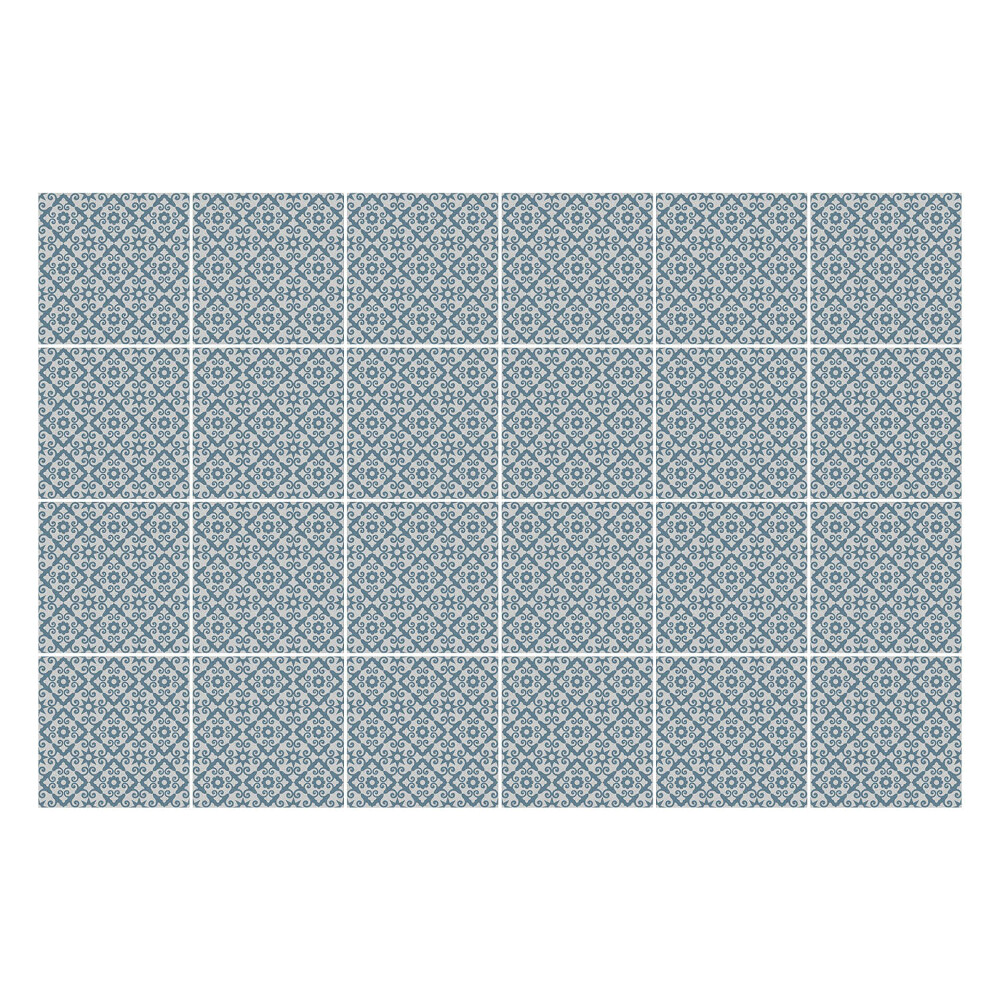 Autocolante pentru gresie Motive florale delicate