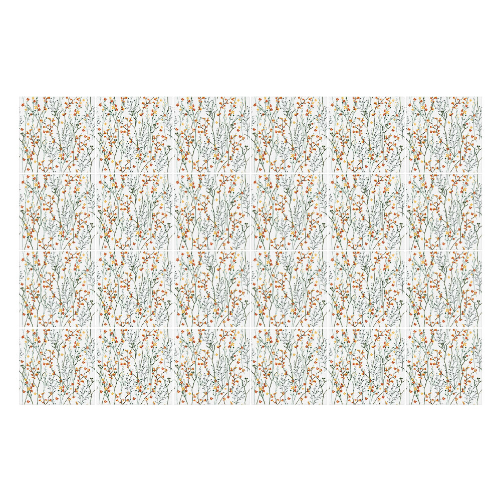 Autocolante gresie Ramuri delicate cu flori