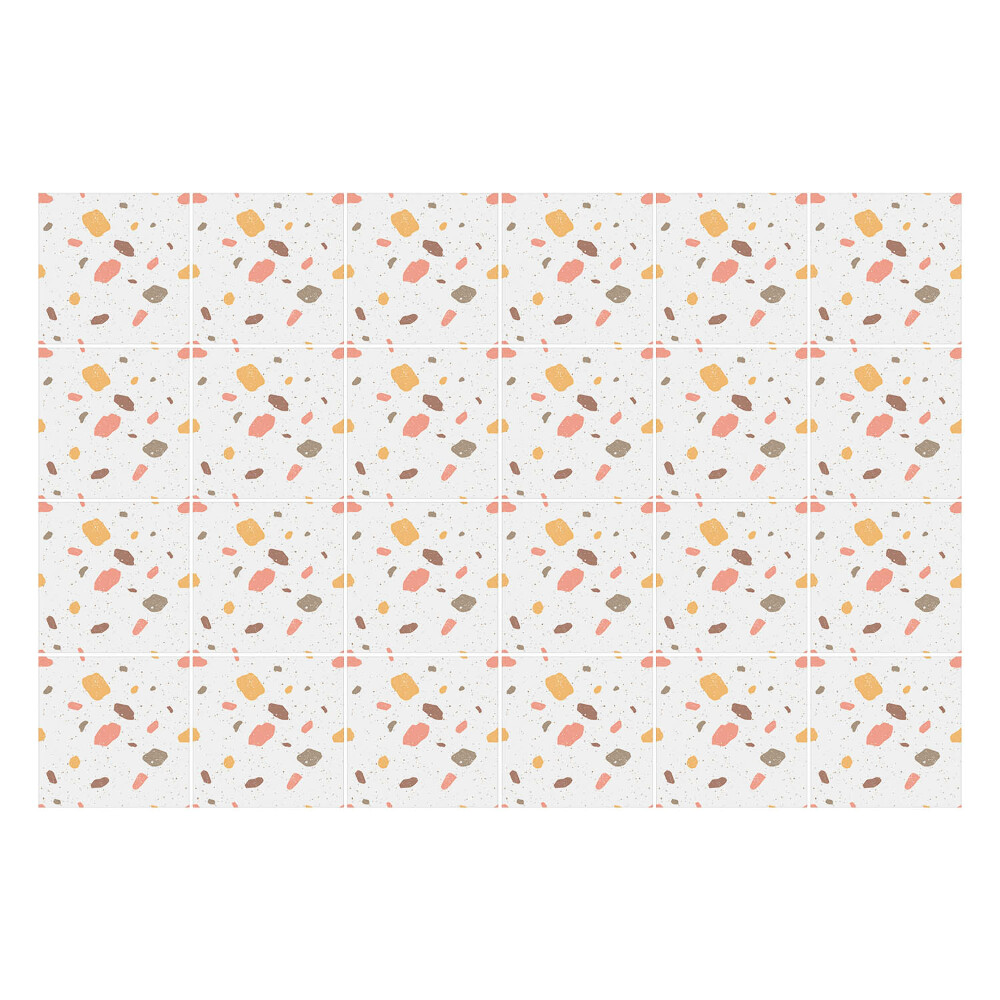 Autocolante pentru gresie Pete și forme abstracte