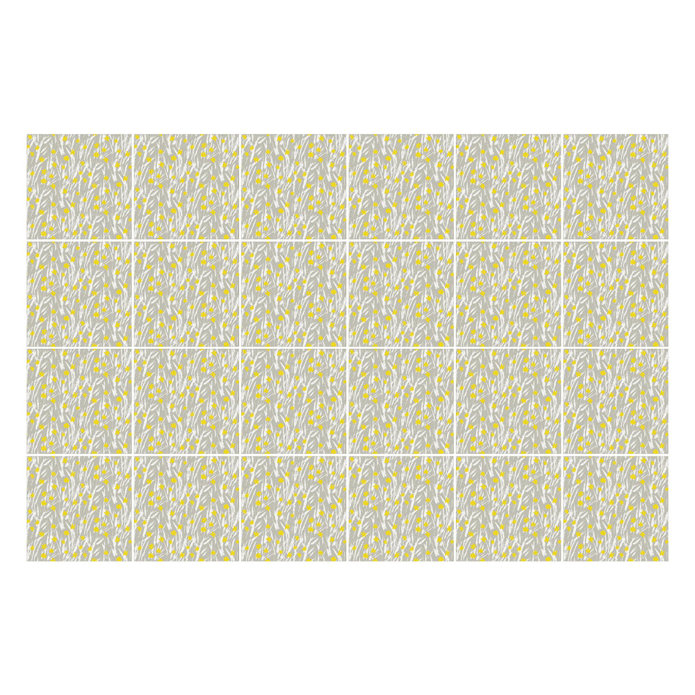 Autocolante gresie Ramuri delicate cu flori