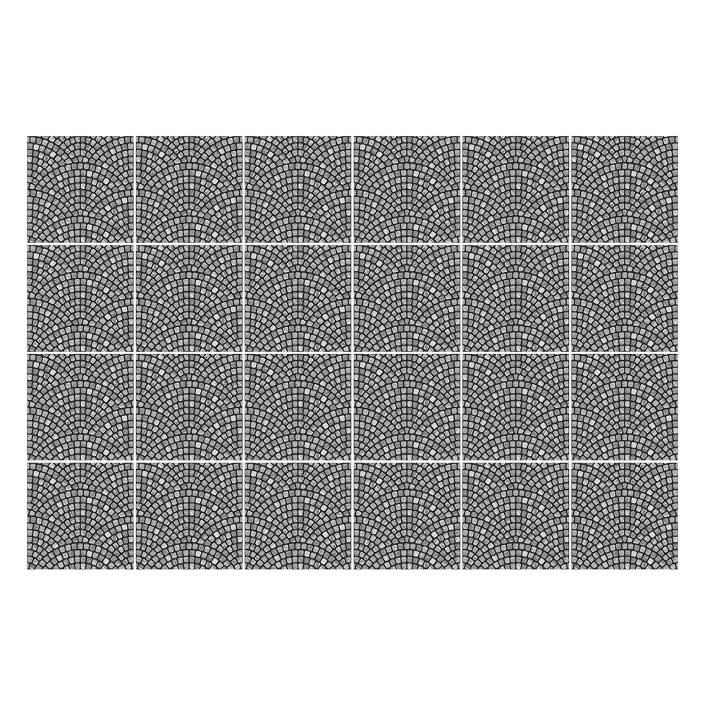 Autocolante pentru gresie Arcuri încrucișate într-o grilă