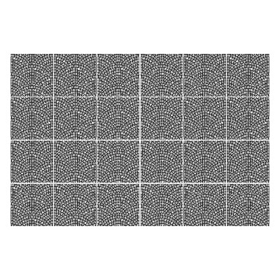 Autocolante pentru gresie Arcuri încrucișate într-o grilă