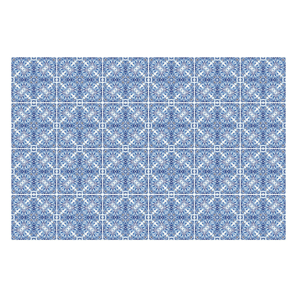 Autocolante pentru gresie Ornamente florale în stil clasic