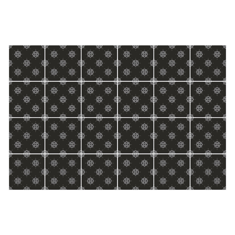 Autocolante gresie Forme geometrice într-o grilă