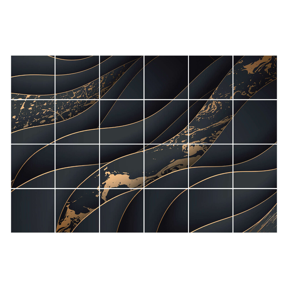 Autocolante gresie Valuri cu un accent delicat