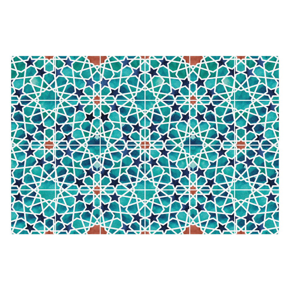 Autocolante gresie si faianta Stele și romburi geometrice