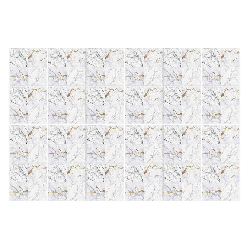 Autocolante gresie Valuri de marmură cu accent