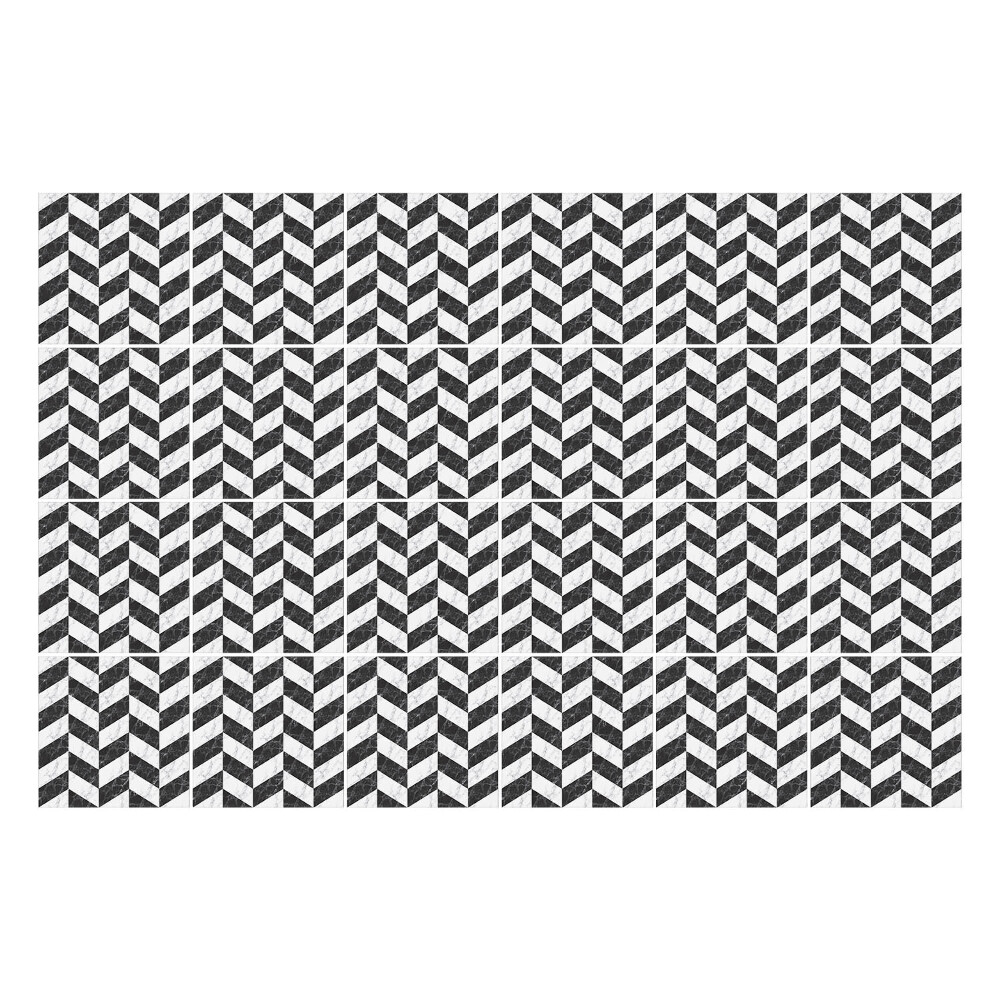 Autocolante gresie Motive în zig-zag pe linie