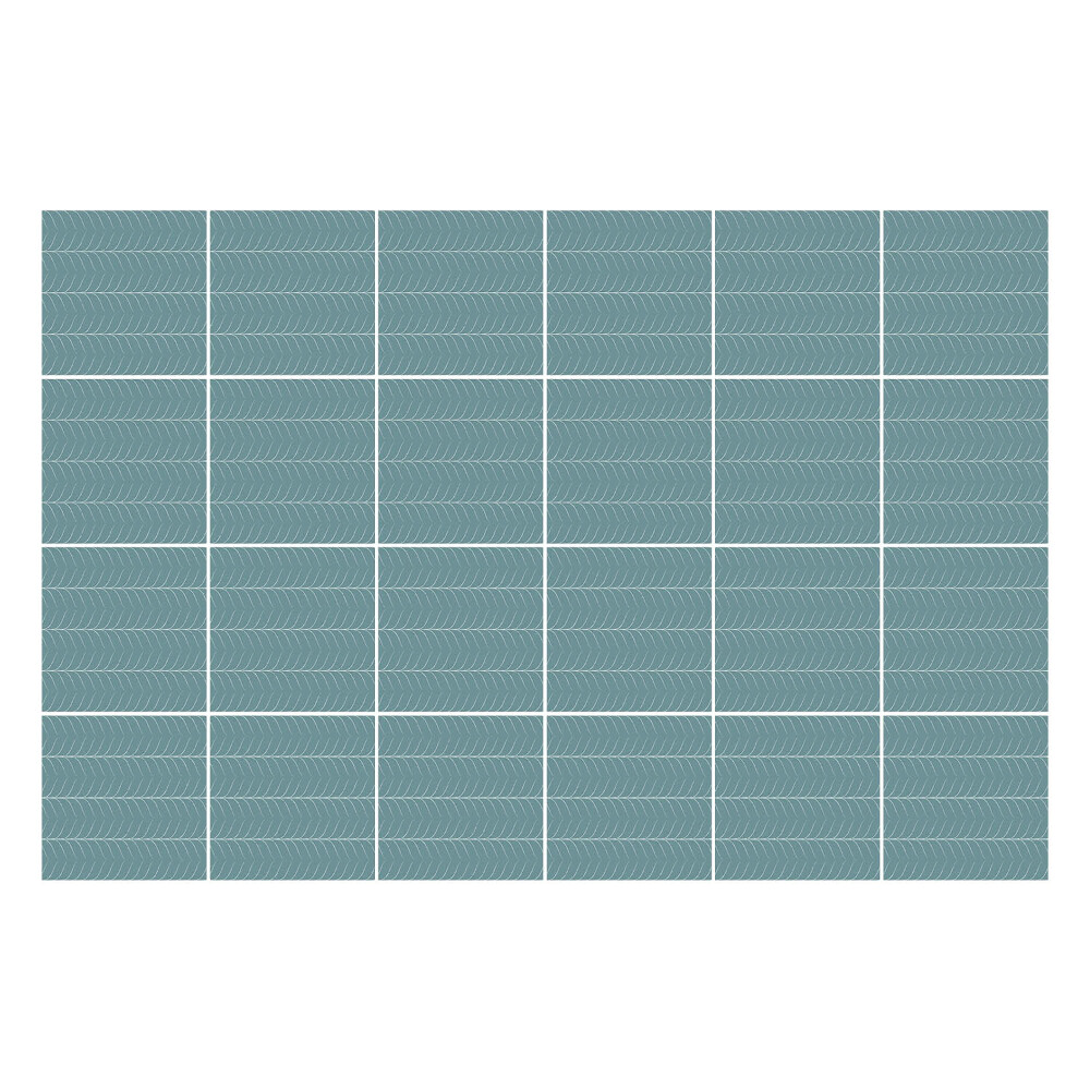 Autocolante pentru gresie Valuri într-un model regulat