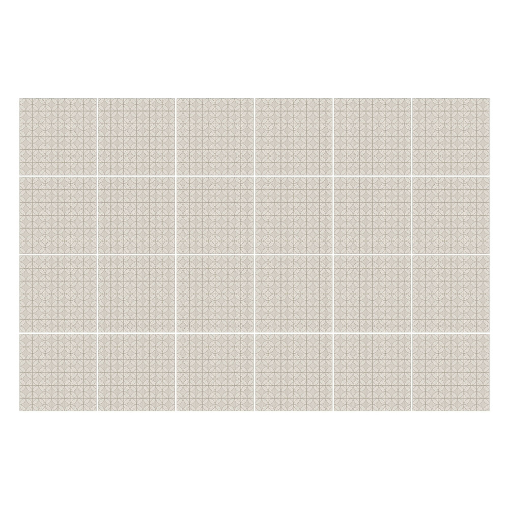 Autocolante pentru gresie Geometrie în forme delicate