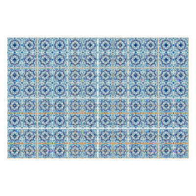 Autocolante pentru gresie Motive florale geometrice