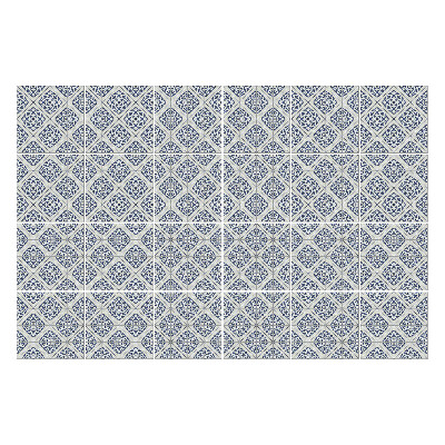 Autocolante gresie Ornament floral cu diamant