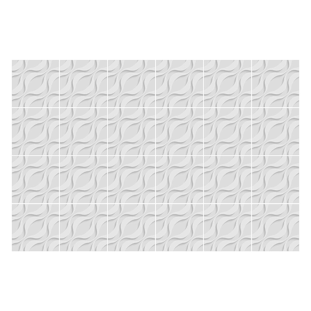 Autocolante gresie si faianta Motive ondulate 3D