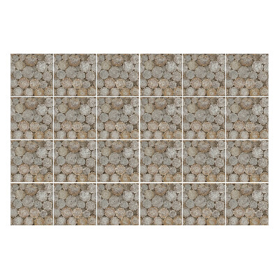 Autocolante pentru gresie Trunchiuri de copaci rotunde