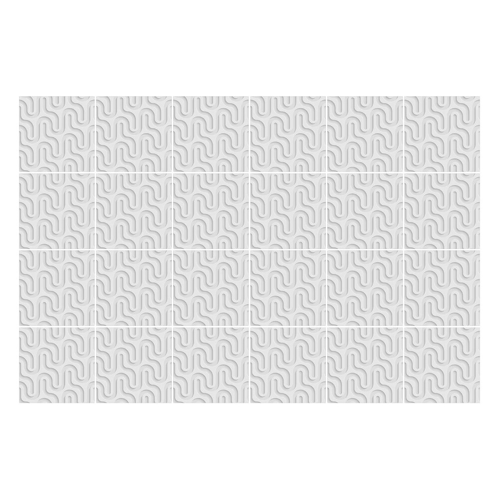 Autocolante gresie si faianta Linii ondulate în machetă