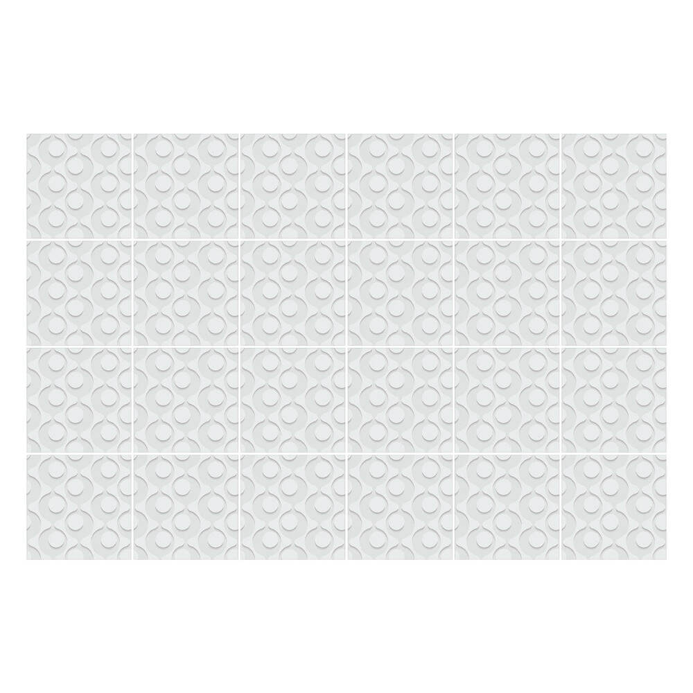 Autocolante gresie si faianta Cercuri într-un aranjament regulat