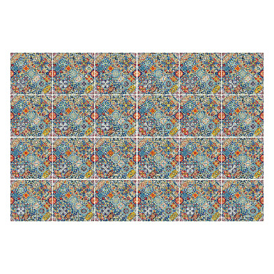 Autocolante pentru gresie Plăci orientale colorate