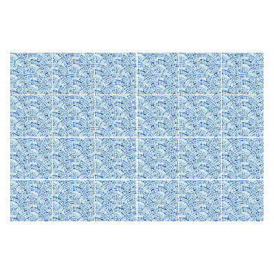 Autocolante gresie si faianta Aranjament de valuri în acuarelă