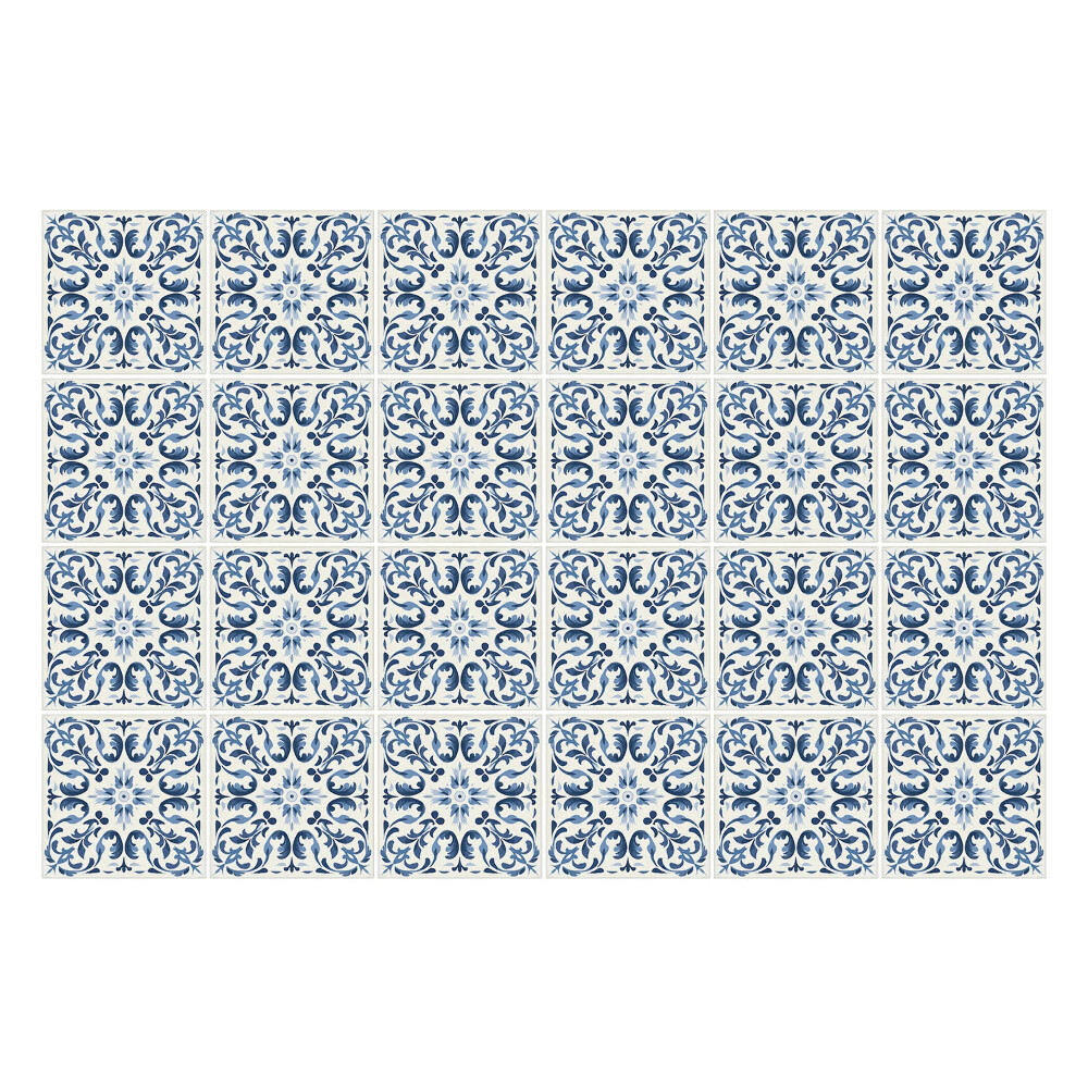 Autocolante gresie si faianta Plăci albastre