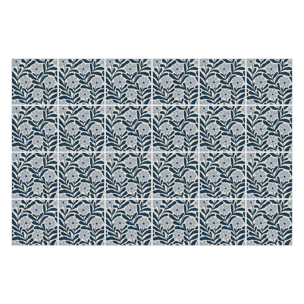 Autocolante gresie si faianta Model floral