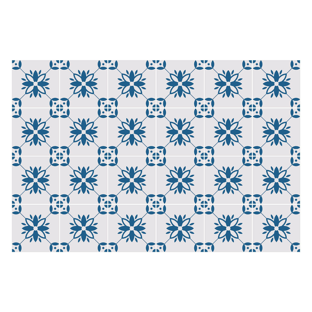 Autocolante gresie si faianta Motive florale într-o plasă