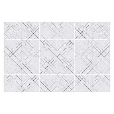 Autocolante gresie Linii geometrice într-o grilă