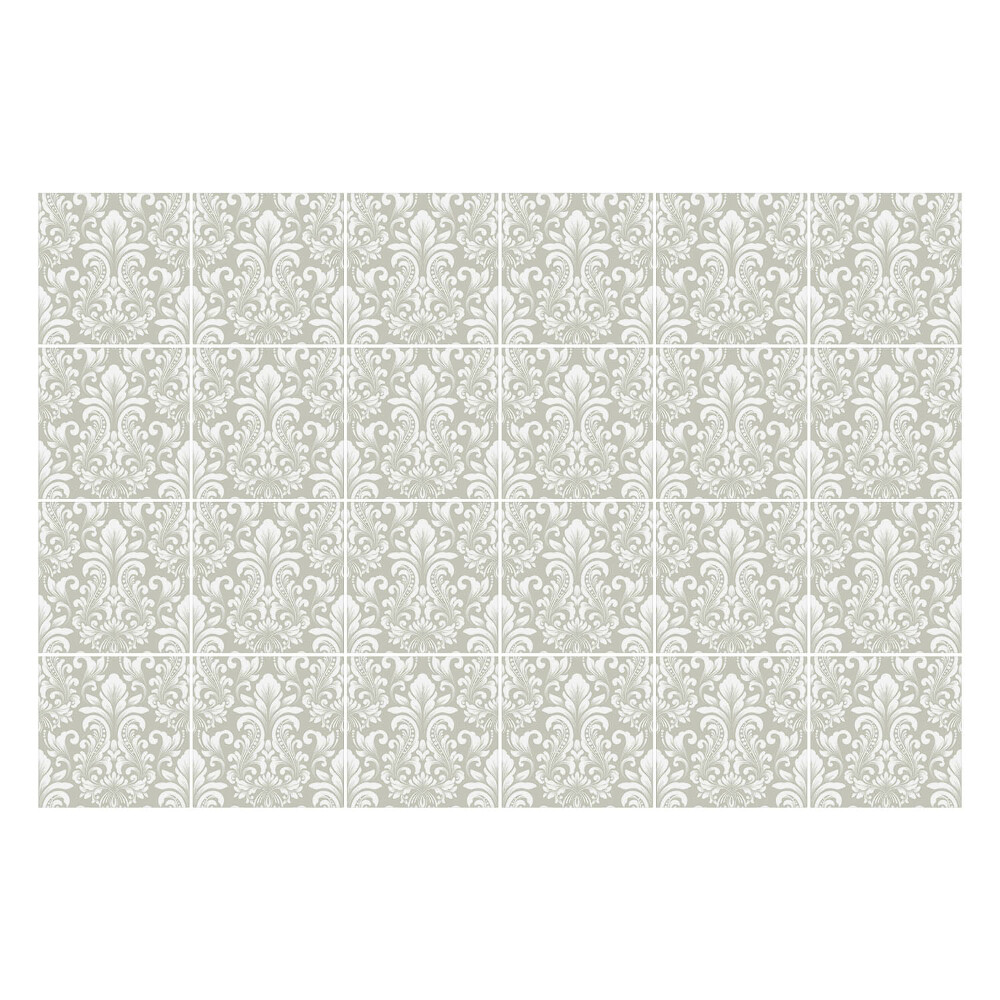 Autocolante pentru gresie Ornamente florale elegante