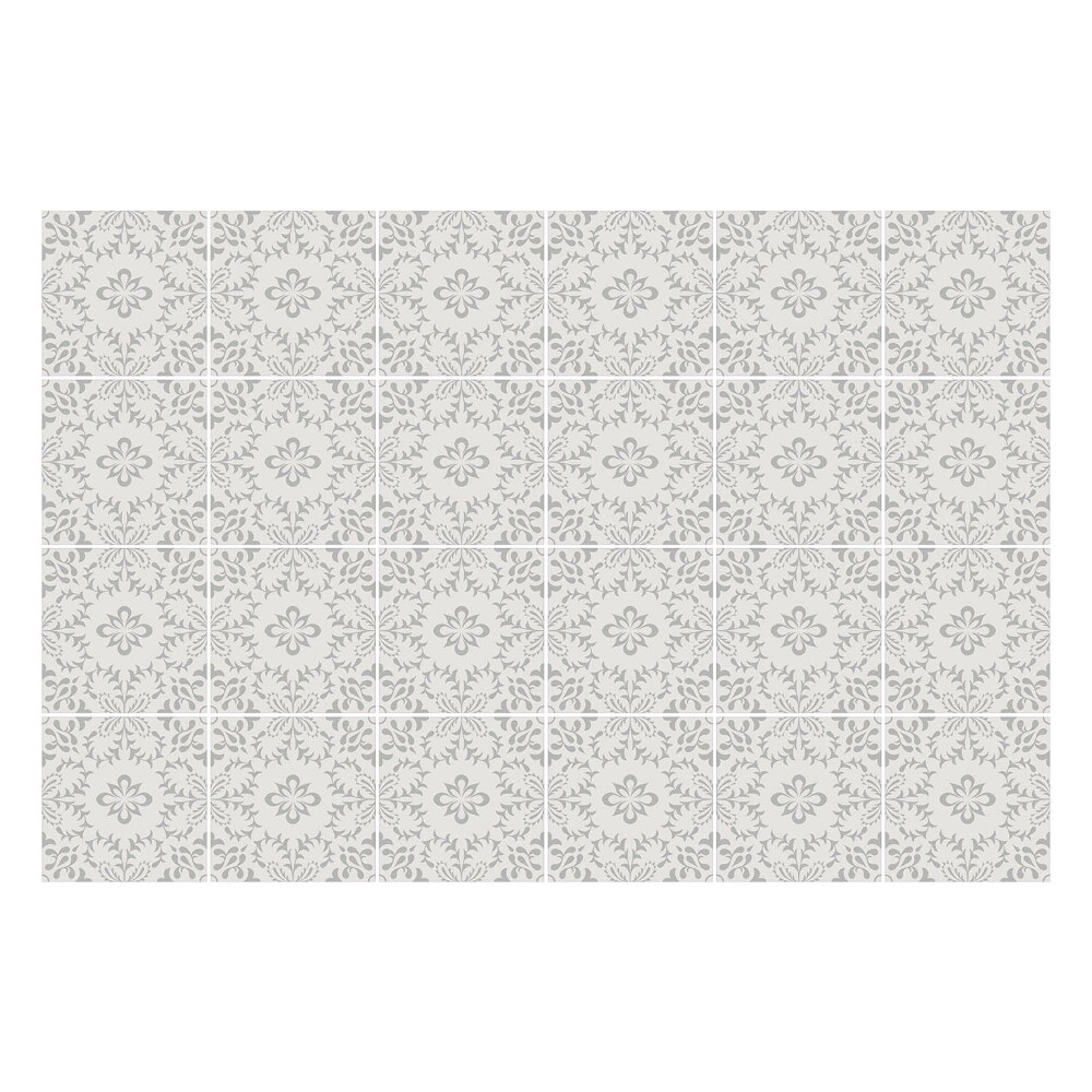 Autocolante pentru gresie Motive florale delicate