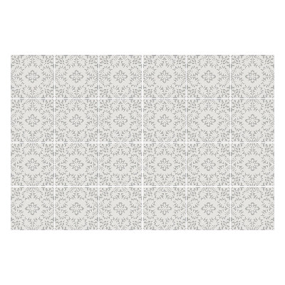 Autocolante pentru gresie Motive florale delicate