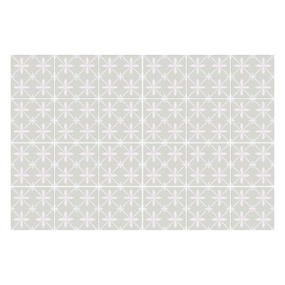 Autocolante gresie Motiv floral într-o plasă