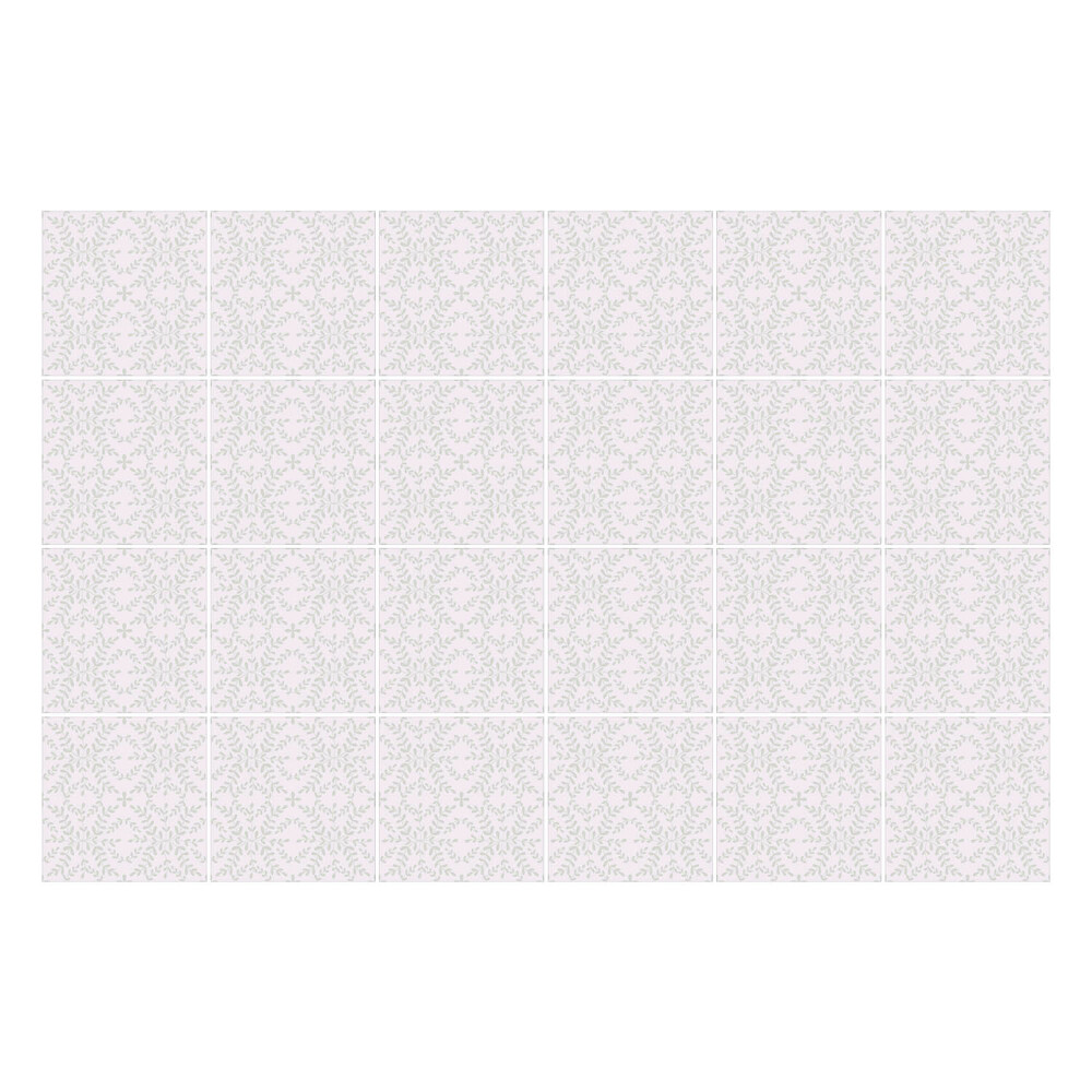 Autocolante gresie si faianta Motiv floral delicat