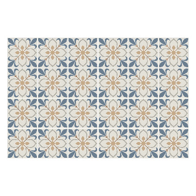 Autocolante pentru gresie Motiv floral într-o plasă