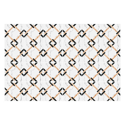 Autocolante gresie Romburi geometrice într-o grilă