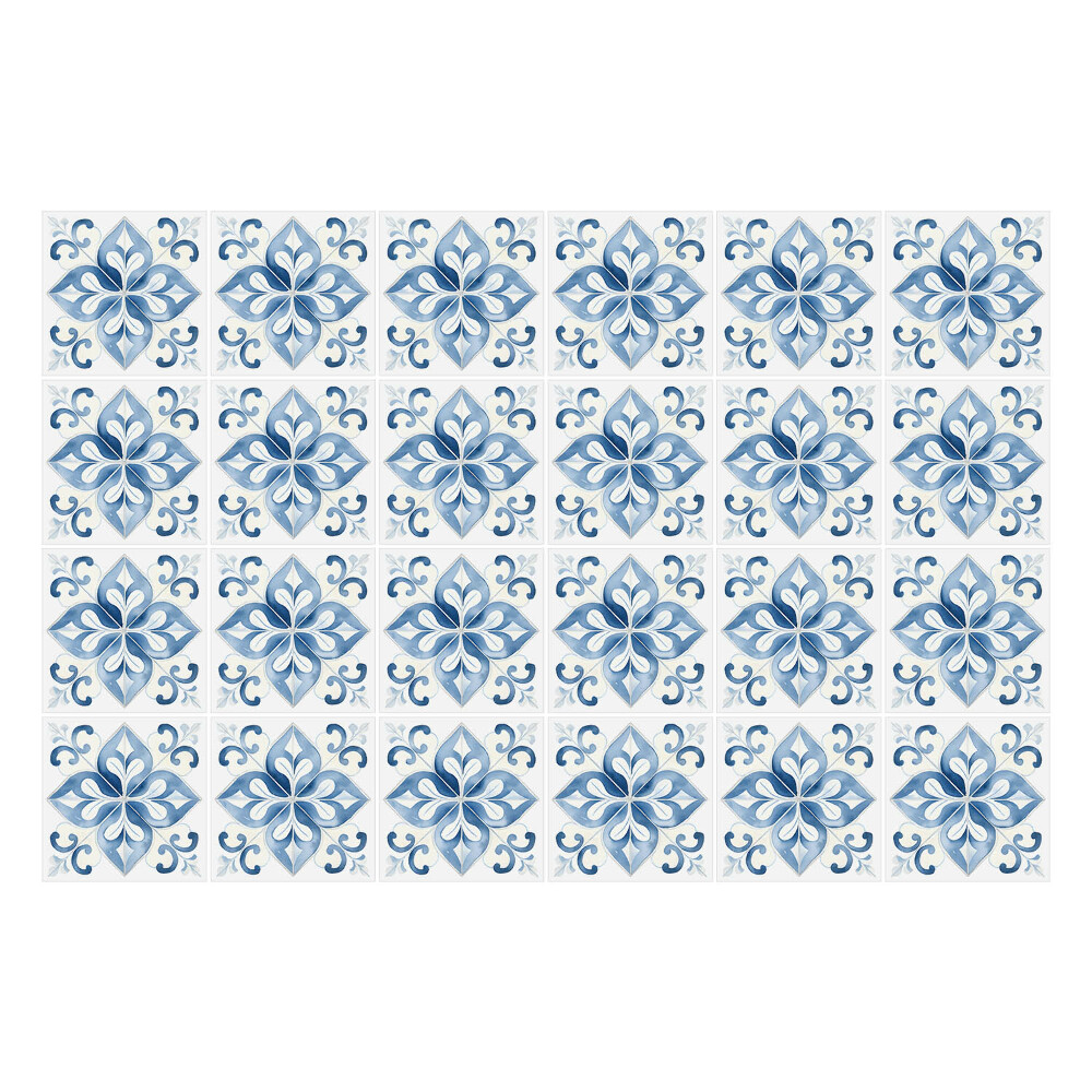 Autocolante gresie Ornamente florale în plăci