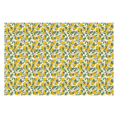 Autocolante gresie Lămâi zemoase cu frunze