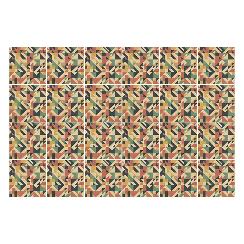 Autocolante gresie Model geometric vintage