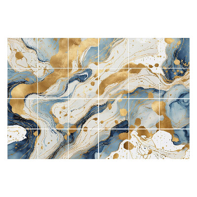 Autocolante pentru gresie Valuri și pete abstracte