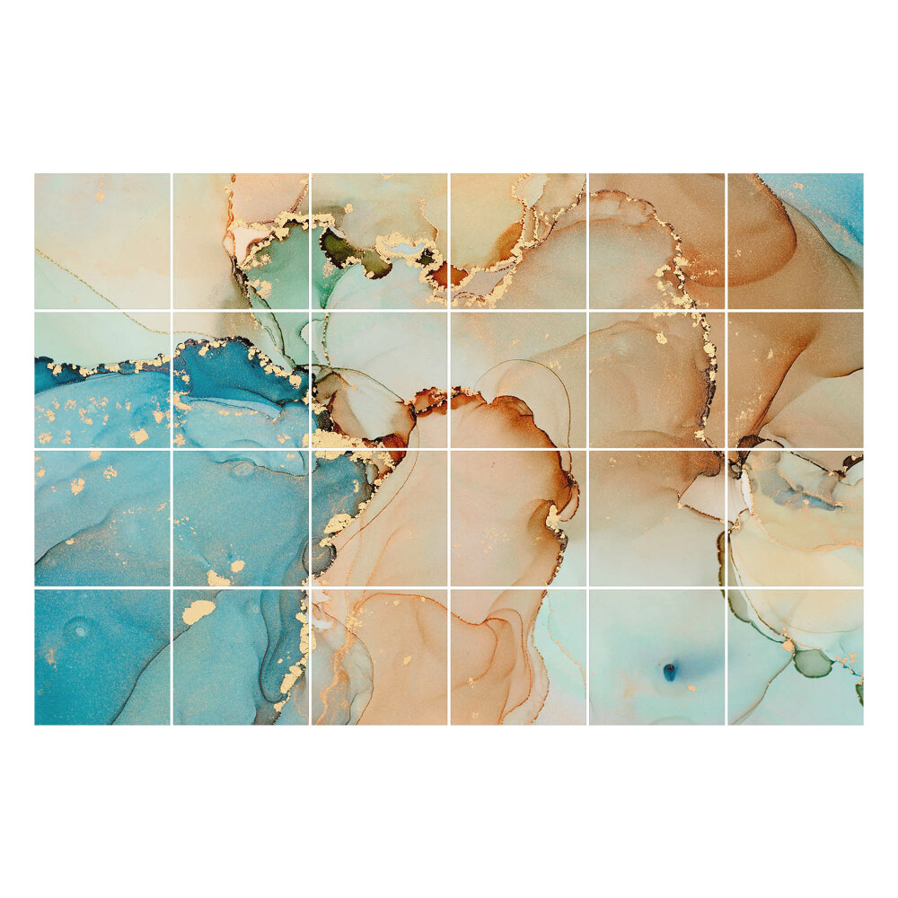 Autocolante gresie Forme fluide abstracte