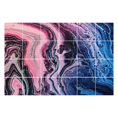 Autocolante gresie Valuri abstracte de culoare