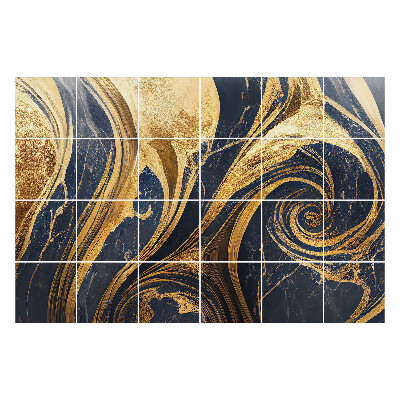 Autocolante pentru gresie Linii și spirale dinamice