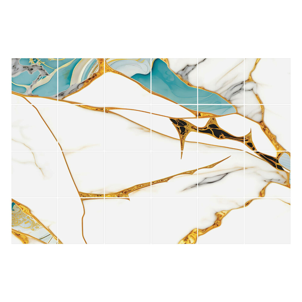 Autocolante gresie Venă elegantă de marmură