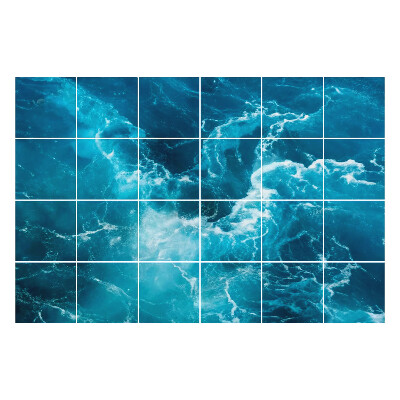 Autocolante gresie si faianta Valuri oceanice dinamice