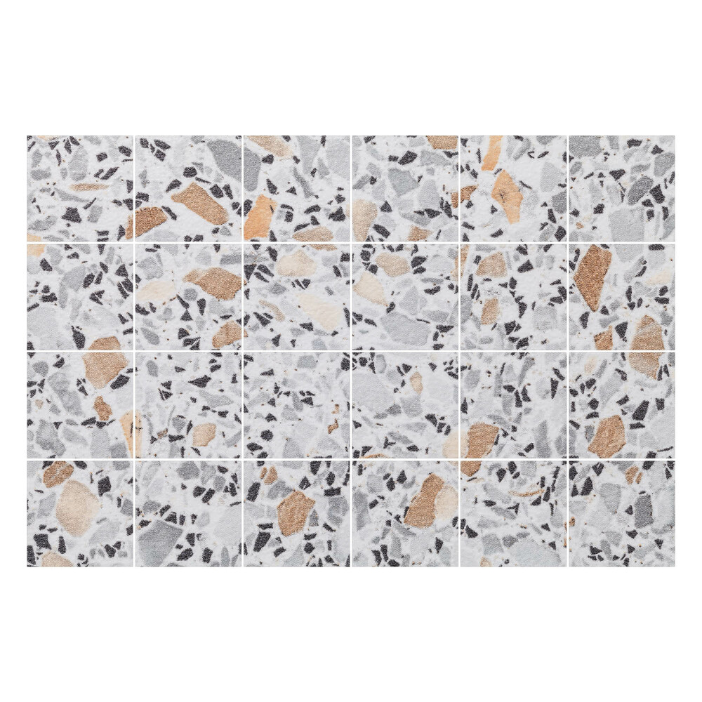 Autocolante pentru gresie Pietre zdrobite într-un mozaic